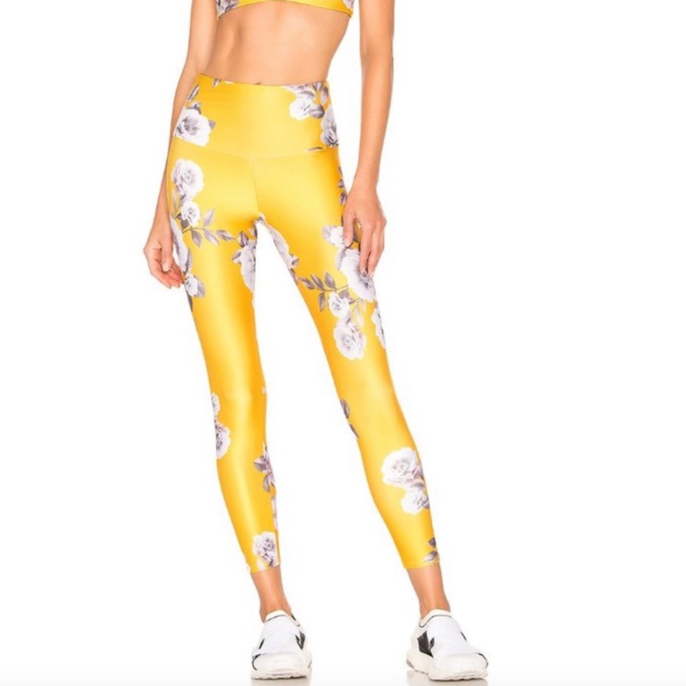 Onzie High Basic MIDI Legging in Golden Floral Size Small Medium